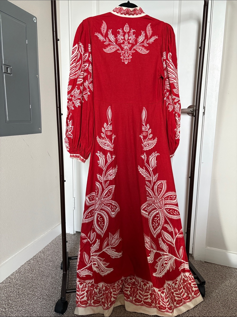 NWT Farm Rio Red Miranda Maxi Dress Size XS - Picture 9 of 9